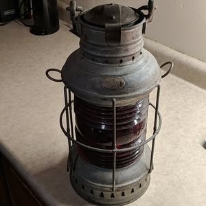 Antique perko ship oil lantern